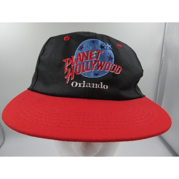 planet hollywood Other - Vtg Vintage 1990's Planet Hollywood Orlando Baseball Cap Embroidered Logo Snap